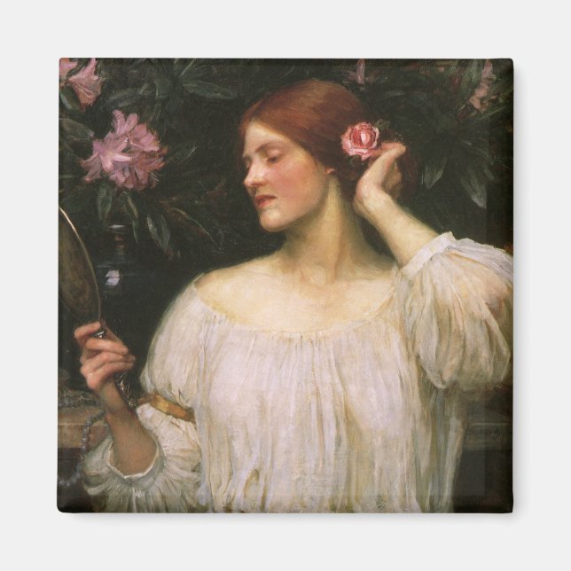 Vanity av John William Waterhouse Magnet (Framsidan)
