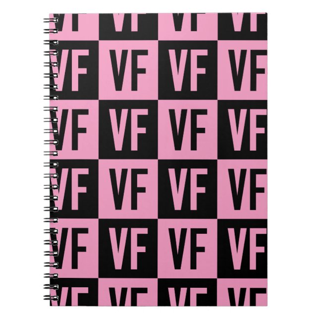 Vanity Fur Mag VF Pink Anteckningsbok (Framsidan)