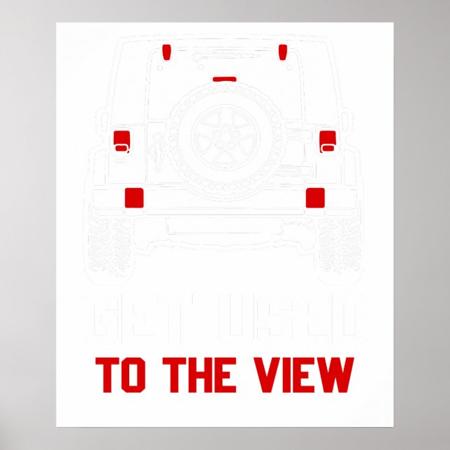 vänja dig vid den gamla jeepen poster (Framsidan)