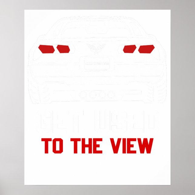 vänja dig vid vyn chevrolet corvette poster (Framsidan)