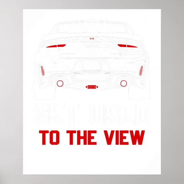 vänja dig vid vyn dodge charger poster (Framsidan)