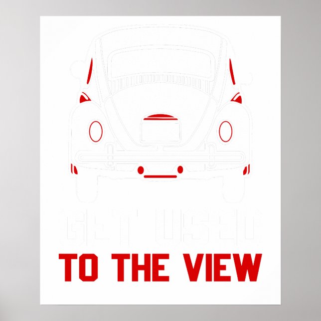 vänja dig vid vyn VW Beetle Poster (Framsidan)