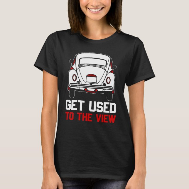 vänja dig vid vyn VW Beetle T Shirt (Framsida)