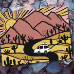 Vanlife Campervan Desert Mountains RV Sunrise Vykort<br><div class="desc">Kolla in det här fantastisk-vykortet med teckning av berg och en kamper. Lägg till din egen text. Kolla min butik efter fjärilar,  fåglar,  ryttare,  camping,  vandring,  blommor och mycket mer!</div>