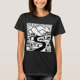 VANLIFE Desert Cacti Mountain Explore Äventyr T Shirt