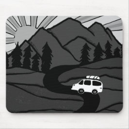 Vanlife MOUNTAIN SUNRISE Illustration Musmatta