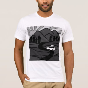 VANLIFE Träd Forest Mountain Äventyr T Shirt