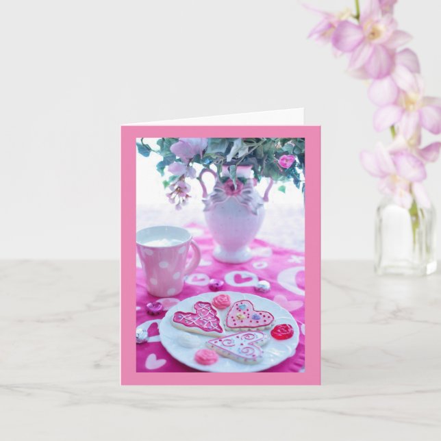 Vänlig älsklig Alla hjärtans dag Kort (Orkide)