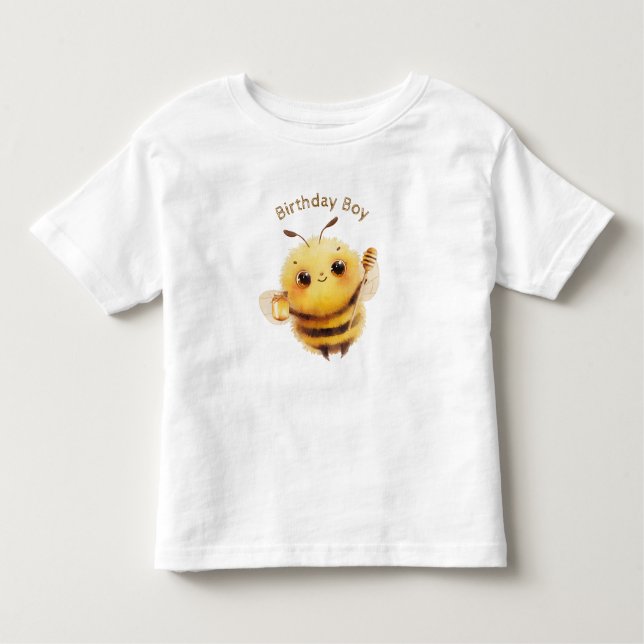 Vänlig Bee Toddler T-shirt (Framsida)