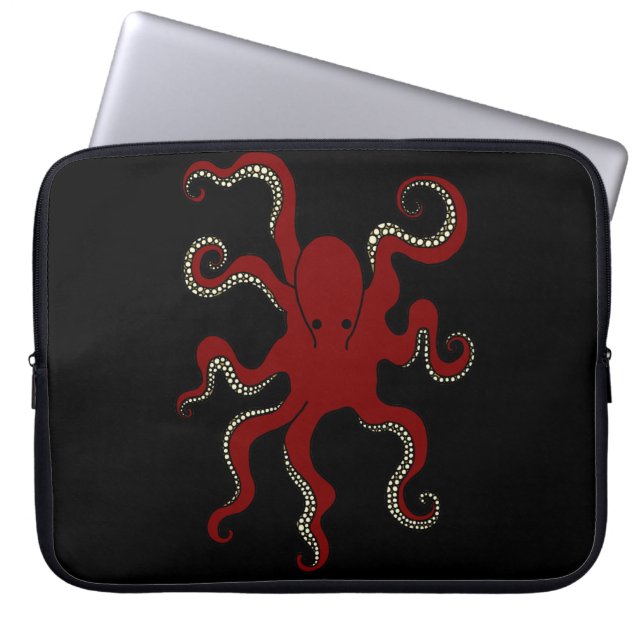 Vanlig bläckfisklaptop sleeve (Framsidan)