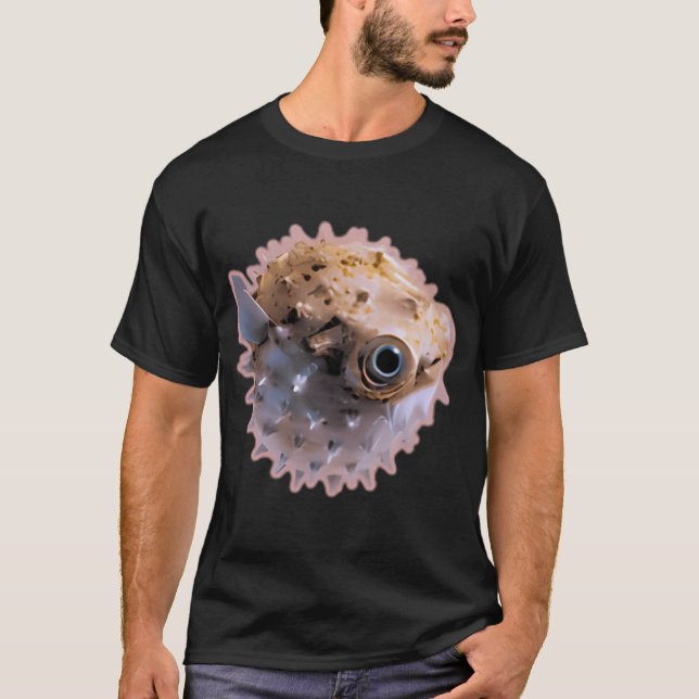 Vänlig blåsfisk t shirt (Framsida)