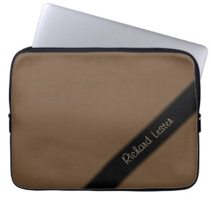 Vanlig Brun Personlig Laptop Fodral