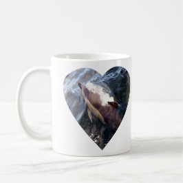 Vanlig delfin ytglidning pod ocean vilda djur kaffemugg
