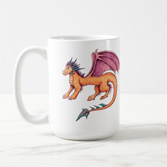 Vänlig Drak Kaffemugg (Vänster)
