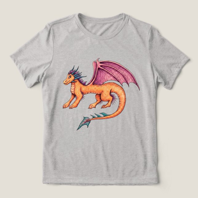 Vänlig Drak T Shirt (Design Framsida)