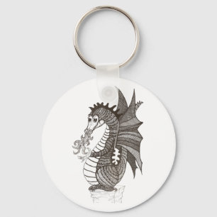 Vänlig drake Keychain Nyckelring