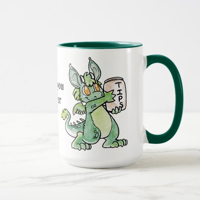 Vänlig drakespetskopp mugg (Höger)