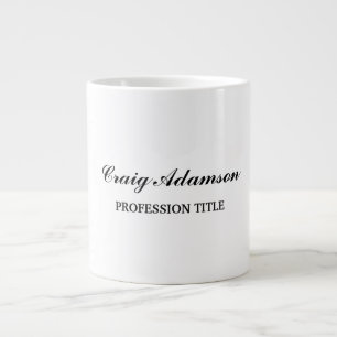 Vanlig, enkel, minimalistisk Elegant Jumbo Mugg