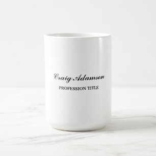 Vanlig, enkel, minimalistisk Elegant Kaffemugg