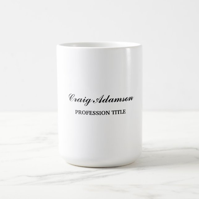 Vanlig, enkel, minimalistisk Elegant Kaffemugg (Center)