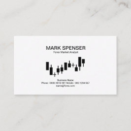 Vanlig enkel ren Forex för lagrarutbytesgraf Visitkort