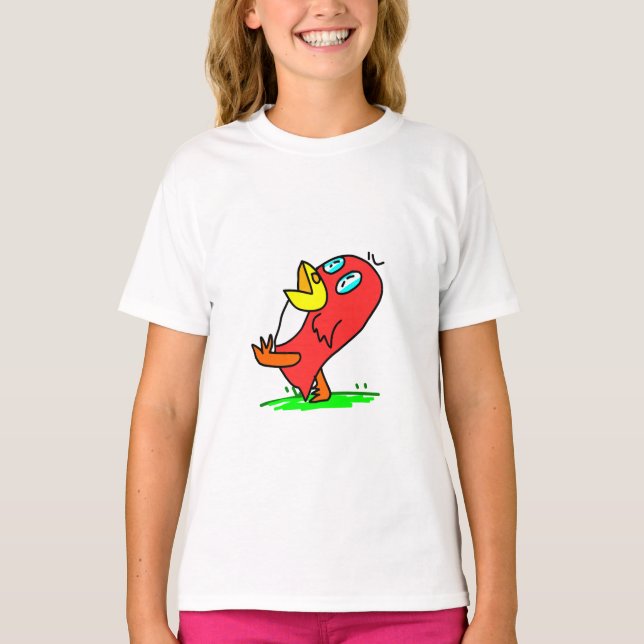 vanlig fågel t-shirt (Framsida)