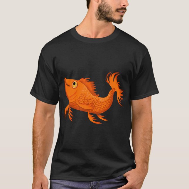 vänlig fisk t shirt (Framsida)