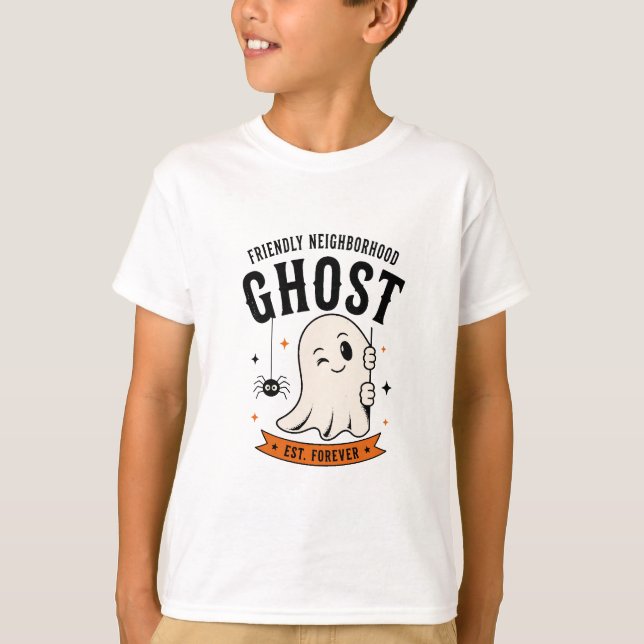 Vänlig grannghost t shirt (Framsida)