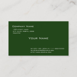 vanlig grönt visitkort
