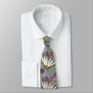 Vanlig Gult Svetsvansar på Lilac Flowers Black O Slips
