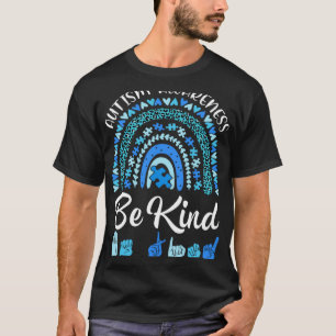 Vänlig handsignal Autism medvetenhet månad för Kid T Shirt