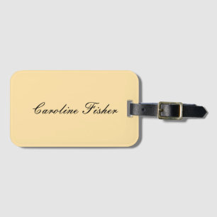 Vanlig handskriftsruta - enkel Beige Bagagebricka