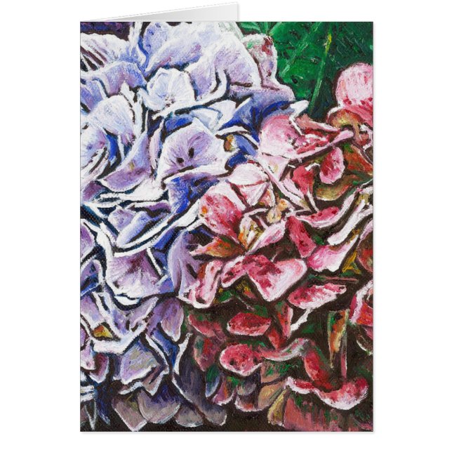 Vanlig hortensia 2010 hälsningskort (Framsidan)