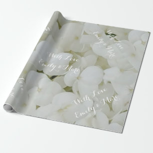 Vanlig hortensia blommar blom- romantisk möhippa presentpapper