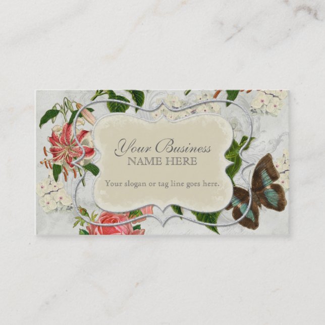 Vanlig hortensia för fjäril n för visitkort (Framsida)