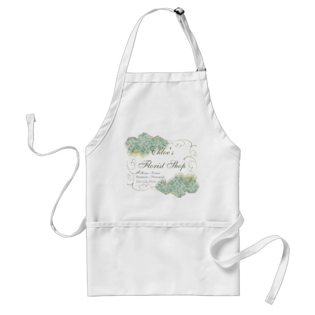 Vanlig hortensia för vintageLookAqua - Förkläde (Framsidan)