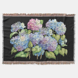 Vanlig hortensia i blom mysfilt