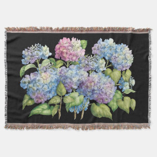 Vanlig hortensia i blom mysfilt