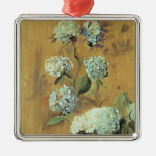 Vanlig hortensia julgransprydnad metall