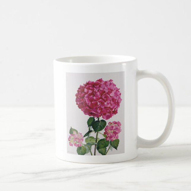 Vanlig hortensia kaffemugg (Höger)