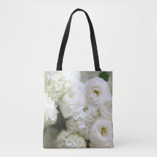 Vanlig hortensia och ranunculus tygkasse