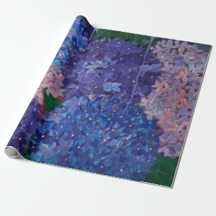 Vanlig hortensia som slår in papper - unik design presentpapper