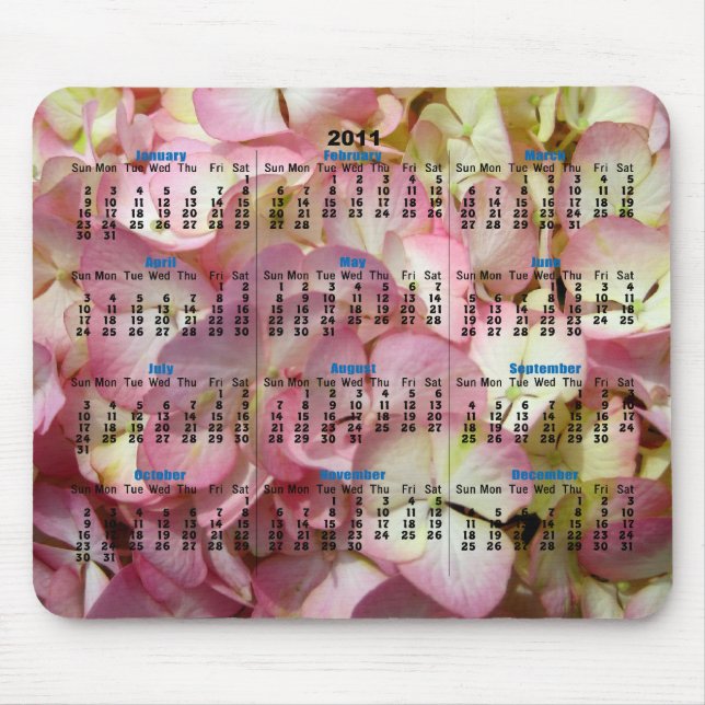 Vanlig hortensiakalender musmatta (Framsidan)