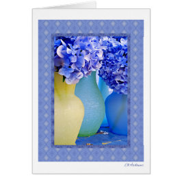 Vanlig hortensiamedley III Hälsningskort