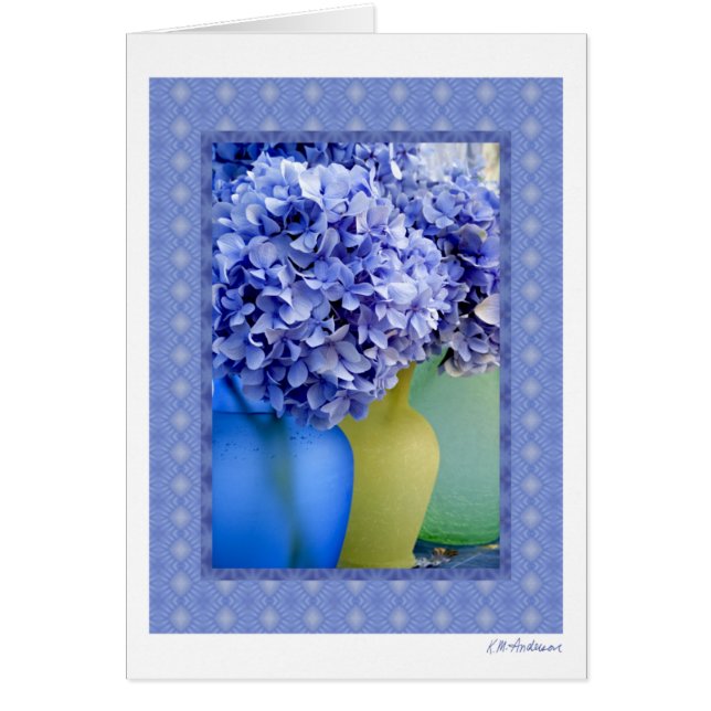 Vanlig hortensiamedley VII Hälsningskort (Framsidan)
