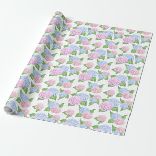 Vanlig hortensiatryck presentpapper