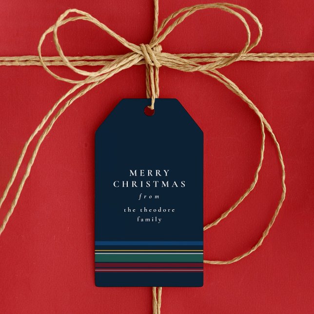 Vanlig julklapp, enkel elegant helgdag presentetikett (Skapare uppladdad)
