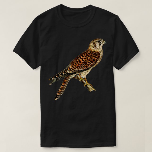 Vanlig Kestrel Hawk Falcon Raptor Bird animal shel T Shirt (Design framsida)