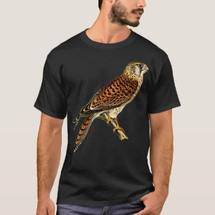 Vanlig Kestrel Hawk Falcon Raptor Bird animal shel T Shirt