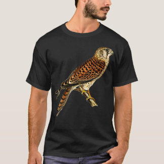 Vanlig Kestrel Hawk Falcon Raptor Bird animal shel T Shirt